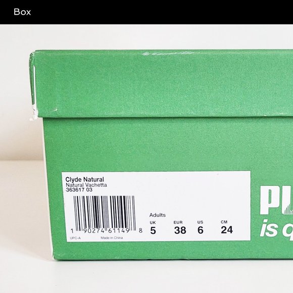 Puma - Clyde Natural Vachetta Sneakers - 6M - Picture 8 of 8